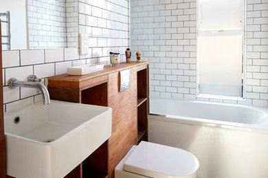 Design ideas for a medium sized traditional bathroom in London.