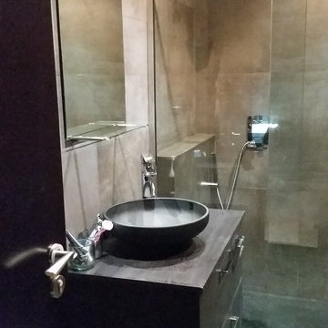 Masculine bathroom remodelling