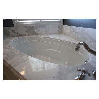 Master Bath Calcutta Marble - Traditional - Bathroom - Dallas - by The ...