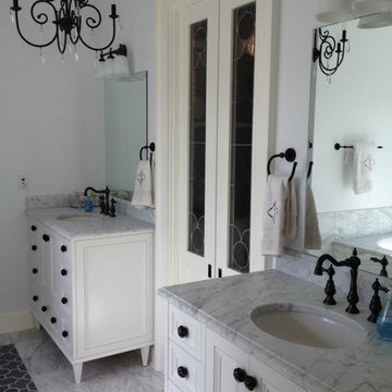 Master Bath Countertops - 3cm White Carrera