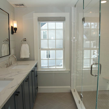 Master bath created from two bedroom conversion
