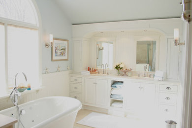 Inspiration for a large beach style bathroom in New York.