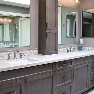 Master Bath double vanity with tower
