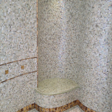 Master Bath - His Mosaic Tile Shower