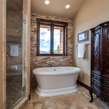 Master Bath in a Mountain Home in Granby