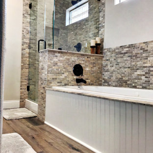 75+ Bäder mit Travertinfliesen und Laminat Ideen & Bilder - Dezember