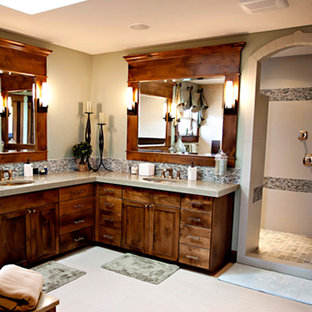L Shaped Bathroom Houzz