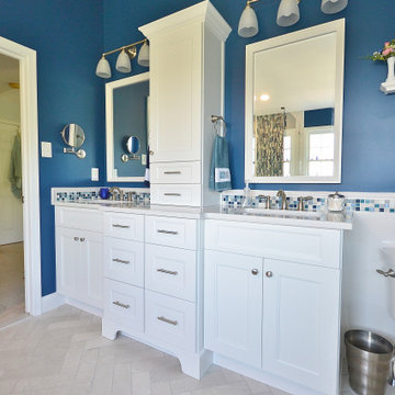 Master Bath Remodel with Blue Inspiration