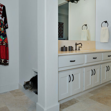 Master Bath Remodel with built-in kitty litter box