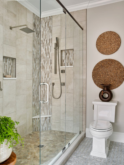 Неоклассика Ванная комната by Kandrac & Kole Interior Designs, Inc.