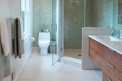 Inspiration for a modern bathroom remodel in DC Metro