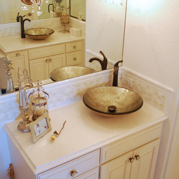 Master bath showing both sink and cabinet areas