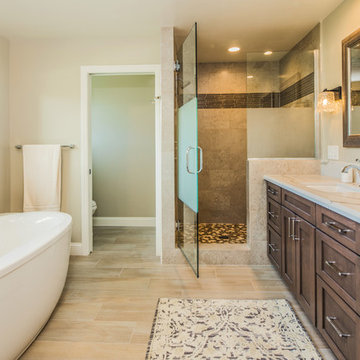 Master Bath: Solana Beach Full Design, Addition, and Home Renovation