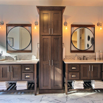 Master Bath - Twin Vanity - The Overbrook - Cascade Craftsman Family Home