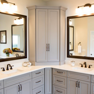 Master Bath with Fabulous Double Vanity and Tower