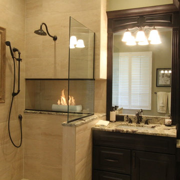 Master Bath with Fireplace