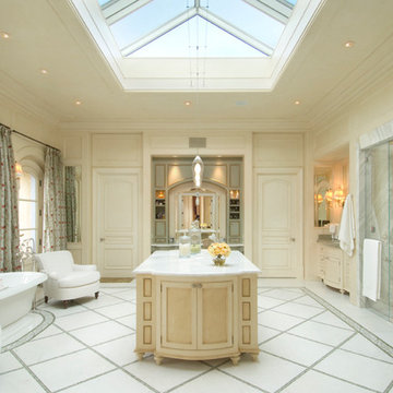 Master Bath with Island and Seating