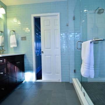 Master Bath with Pocket Door