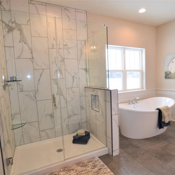 Master Bath with Walk-in Shower and Tub