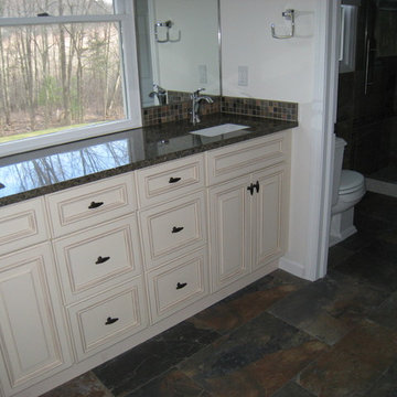 Master Bathroom & Dressing Room with double sink vanity in East Granby, CT