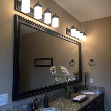 Master Bathroom Bronze Vanity Lighting