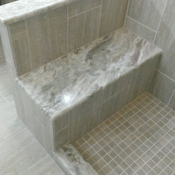 MASTER BATHROOM - Complete remodel 12" x 24" Vertical Tile