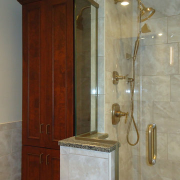 Master Bathroom-custom cabinets and shower