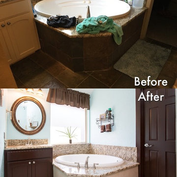 Master Bathroom | Expand and Brighten Shower | Repaint Walls & Ceiling