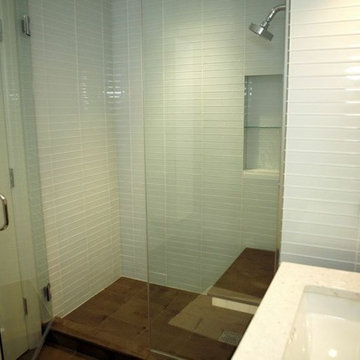 Master Bathroom featuring Glass Tiles