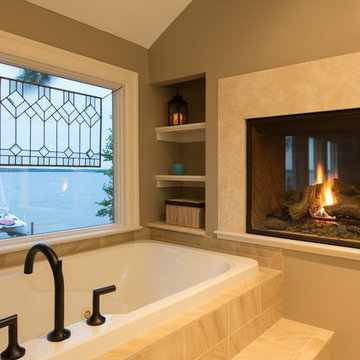 Master Bathroom Fireplace