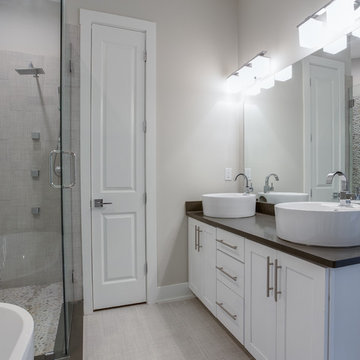 Master bathroom in a Memphis townhome