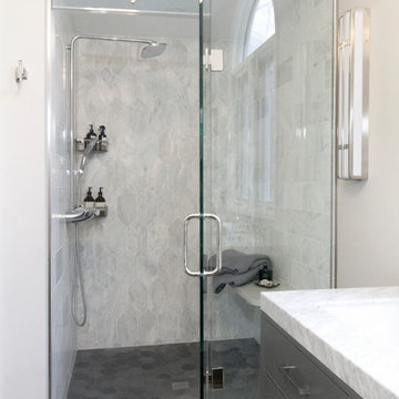 Master Bathroom in Carrara Marble