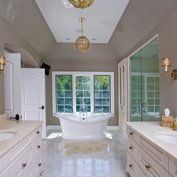 75 Beautiful Carrara Marble Bathroom Home Design Ideas & Designs Houzz AU