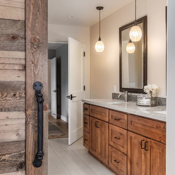 Master Bathroom in Farmhouse Style Home Remodel