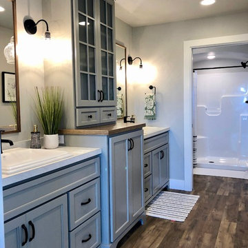 Master Bathroom in the Amberwood Model