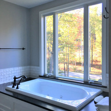 Master Bathroom of Lakeside Cabin Addition and Renovation