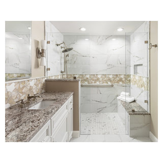 Master Bathroom Open Shower - Transitional - Bathroom - Louisville - by ...