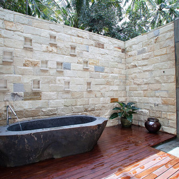 Master Bathroom: Outdoor bath and shower