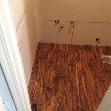Master Bathroom Remodel - Faux Wood Tile