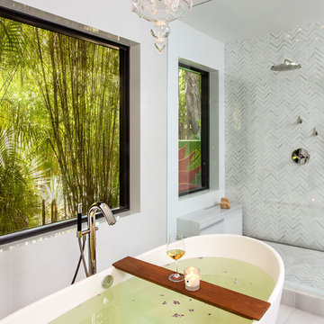 Master Bathroom Remodel in Miami by  B.design