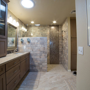 Master Bathroom Remodel with Chicago Brick