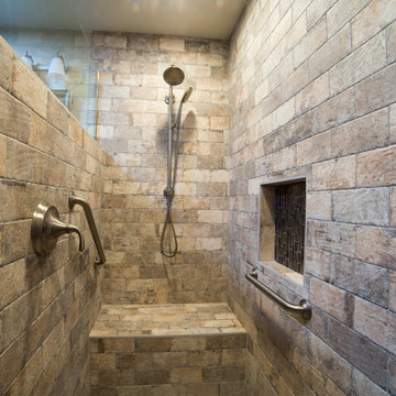 Master Bathroom Remodel with Chicago Brick