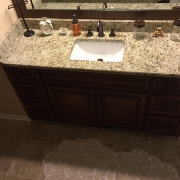 Master Bathroom Remodel with Mosaic Backsplash