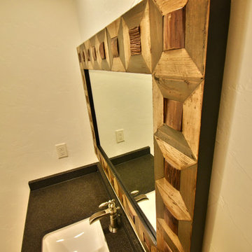 Master Bathroom Rustic Mirror