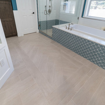 Master Bathroom Suite Renovation - Stunning Floorwork Details