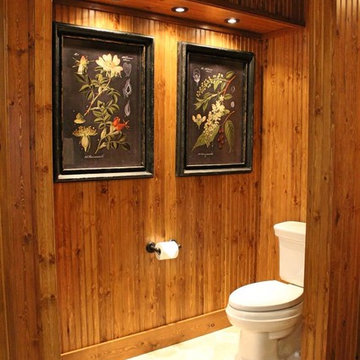 Master Bathroom Toilet Art Wall