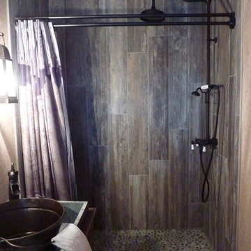 Master Bathroom Transformed With Reclaimed Wood Tile