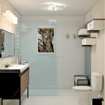 Master Bathroom - Twombly Ellis Remodel Final Realistic Rendering Option 3