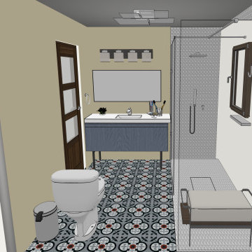 Master Bathroom - Twombly Ellis Remodel Final Rendering Option 3