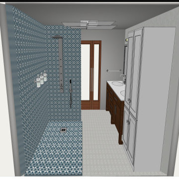 Master Bathroom - Twombly Ellis Remodel Option 2 Rendering